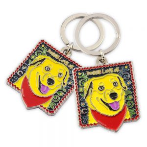 Diy Personalized Enamel Dog Key Ring