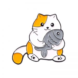 Cute Cartoon Cutie Little Cat Lapel Pin Badge