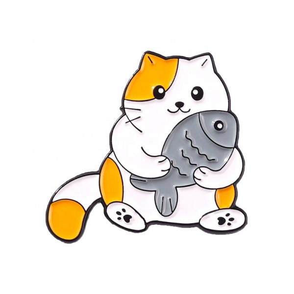Cute Cartoon Cutie Little Cat Lapel Pin Badge