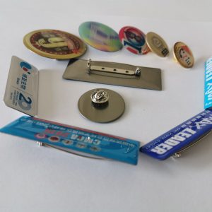 Pint label Pin by safe pin