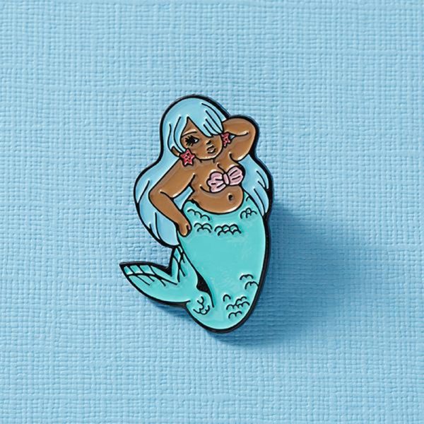 Soft enamel Custom Carton Girl Round  Badges - Image 3